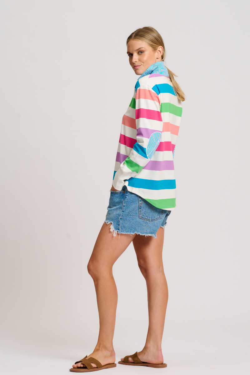 Rugger Rugby Sweatshirt - Summer Multi