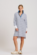 Rugger Rugby Dress - Breton Stripe / Denim