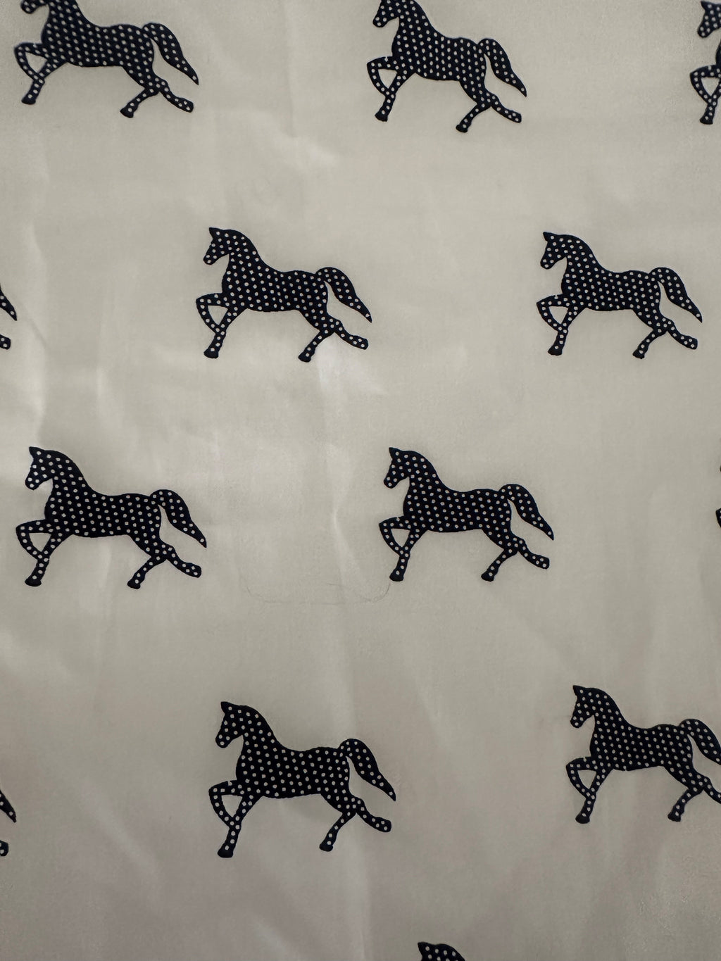 Elodie Shirt - White With Navy Pony