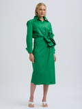 Talita Wrap Dress - Bright Green