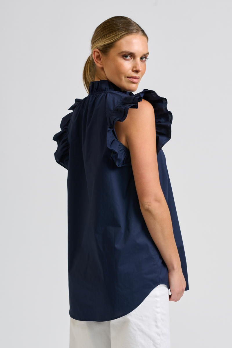 Peggy Popover Shirt - French Navy