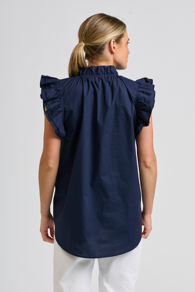 Peggy Popover Shirt - French Navy