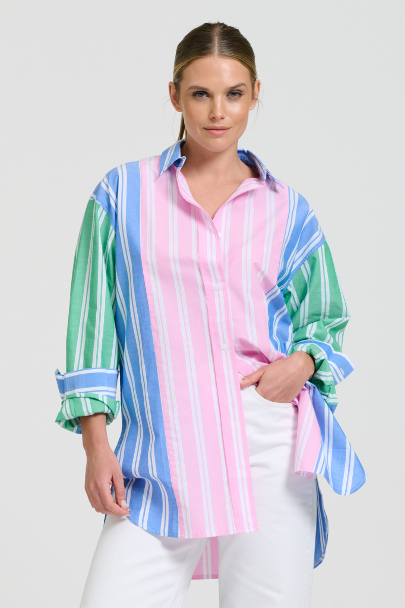 Bijou Boyfriend Shirt Boyfriend Shirt - Stripe Combo