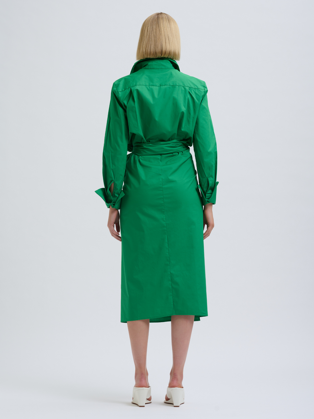 Talita Wrap Dress - Bright Green