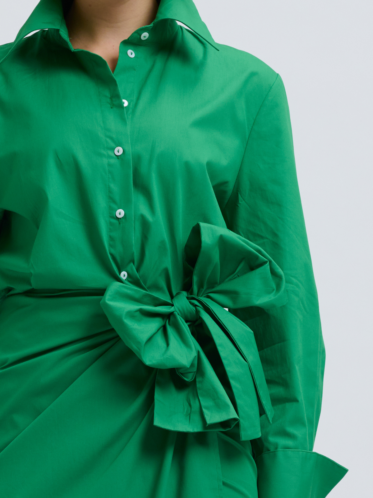 Talita Wrap Dress - Bright Green
