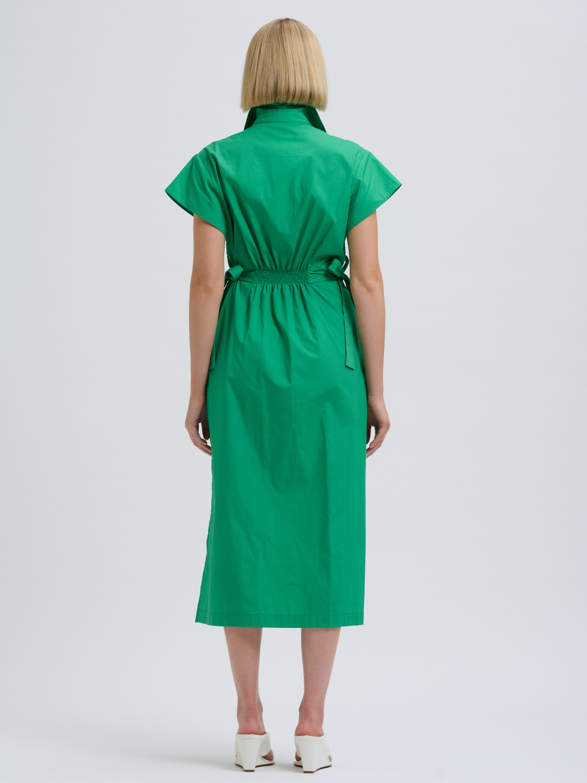 Lucinda Short Sleeve Dress - Bright Green