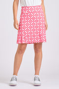 The Club Barwon Long Skort - Geo Floral Coral