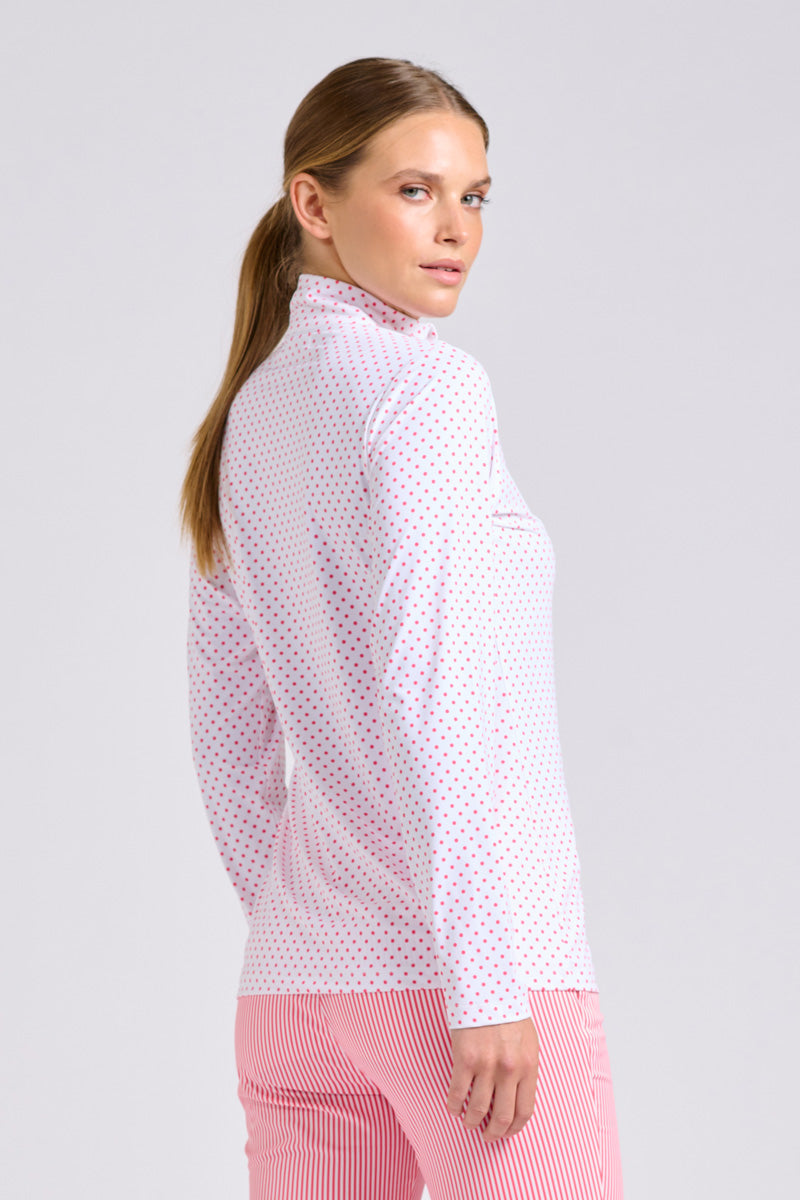 The Club Grange Top - Coral Spot
