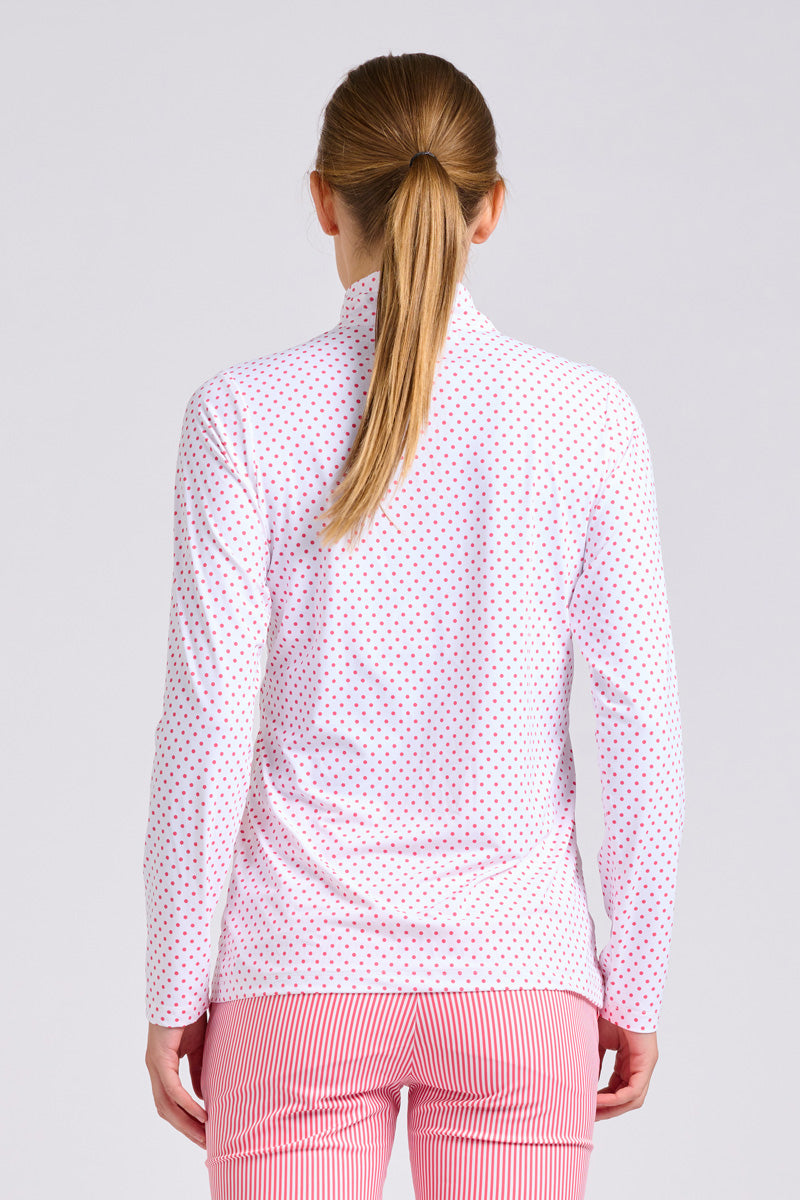 The Club Grange Top - Coral Spot