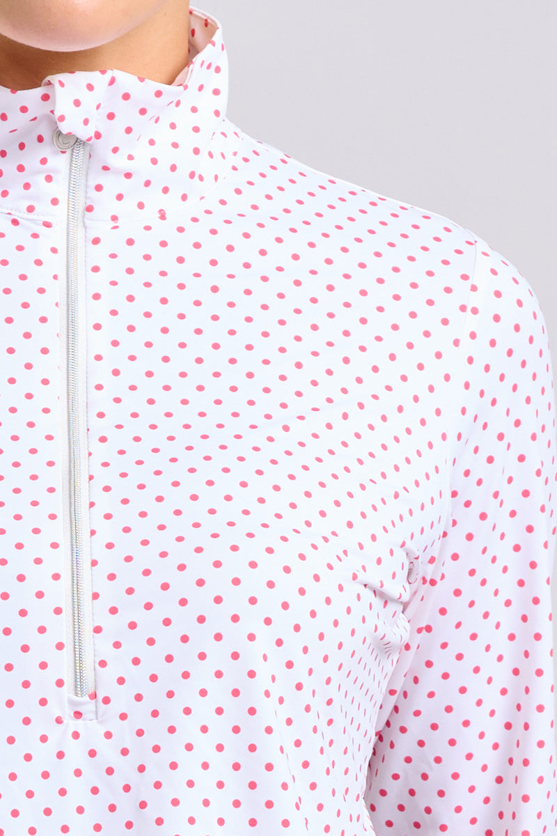The Club Grange Top - Coral Spot