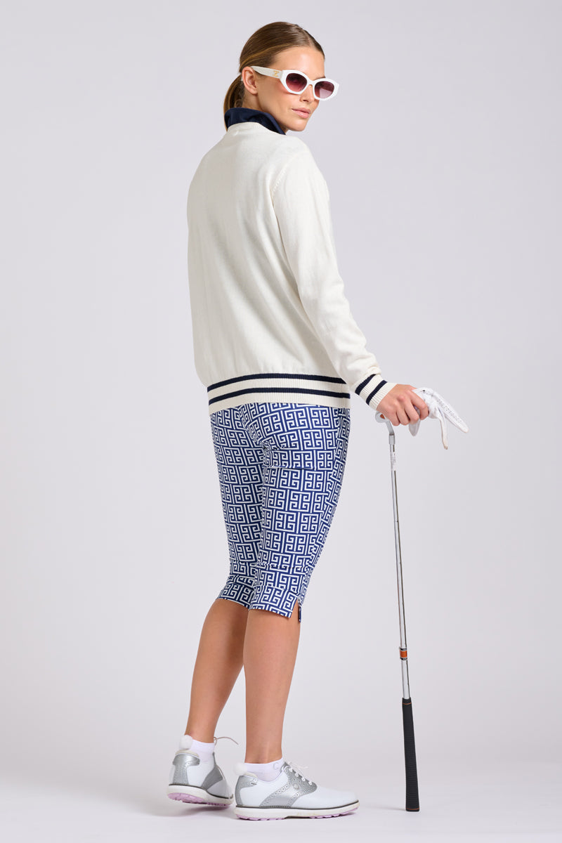 Kingston Sweater - Club White / French Navy