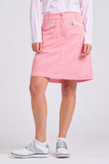 The Club Portsea Skort - Coral Stripe
