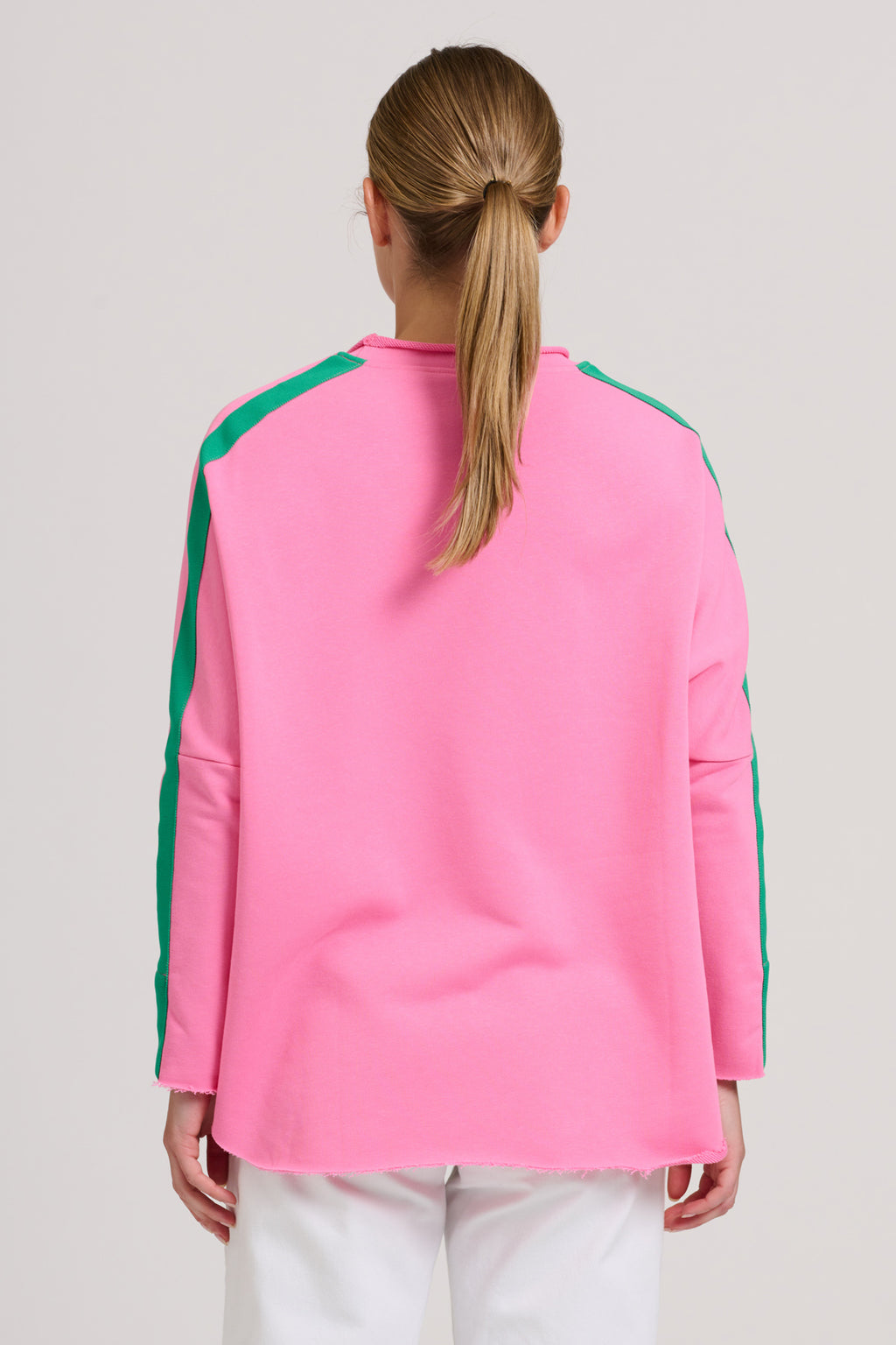 Raw Tape Sweatshirt - Hot Pink