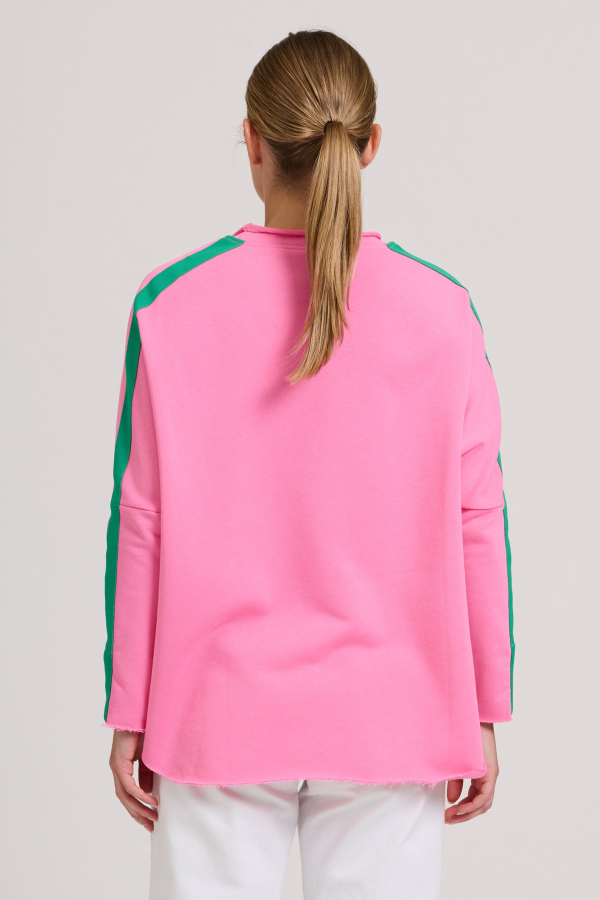 Raw Tape Sweatshirt - Hot Pink