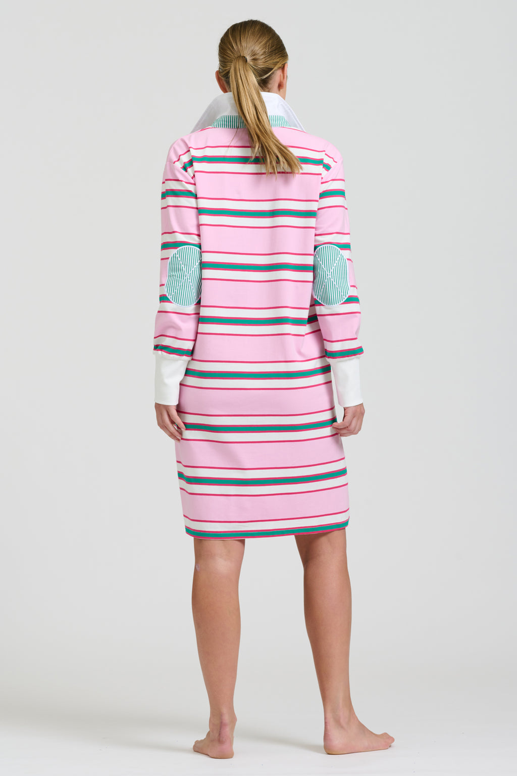 Robbie Rugby Dress - Pink Multi Stripe