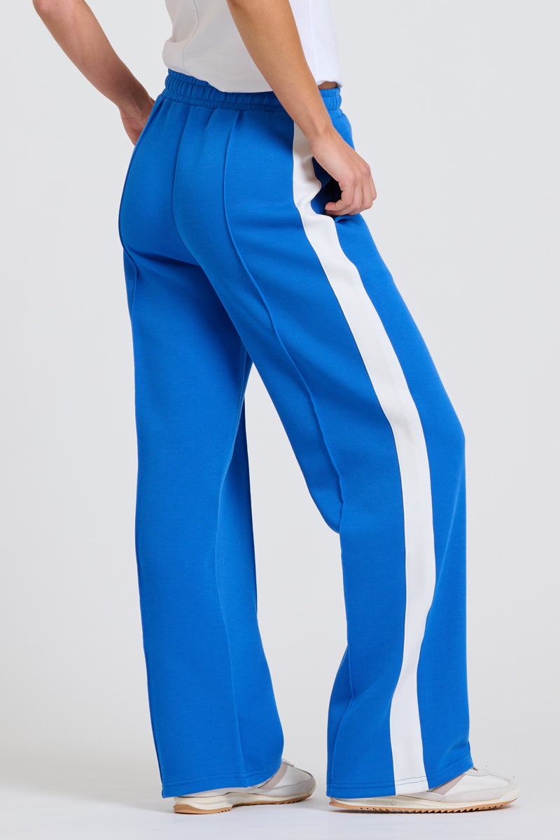 EST Scuba Trackpant - Azure Blue / White Stripe