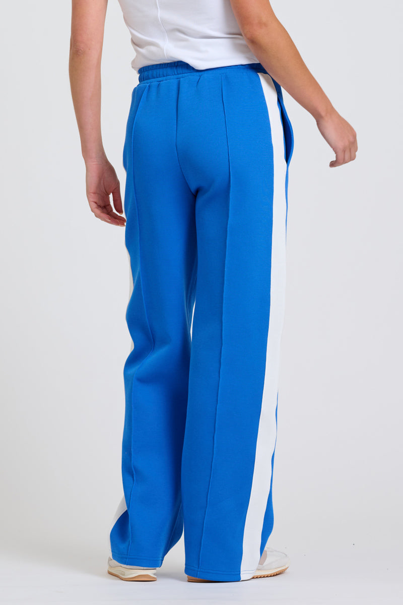 EST Scuba Trackpant - Azure Blue / White Stripe