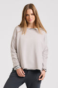 Raw Long Sleeve Sweatshirt - White