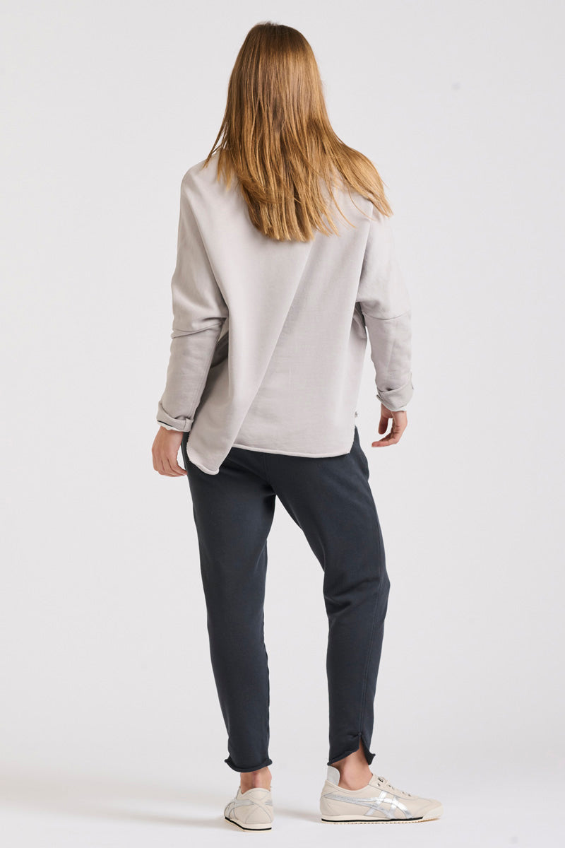 Raw Long Sleeve Sweatshirt - French Grey