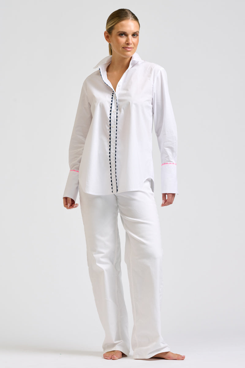 Elodie Shirt - Ric Rac - White Combo