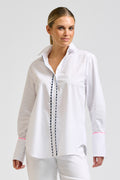 Elodie Shirt - Ric Rac - White Combo