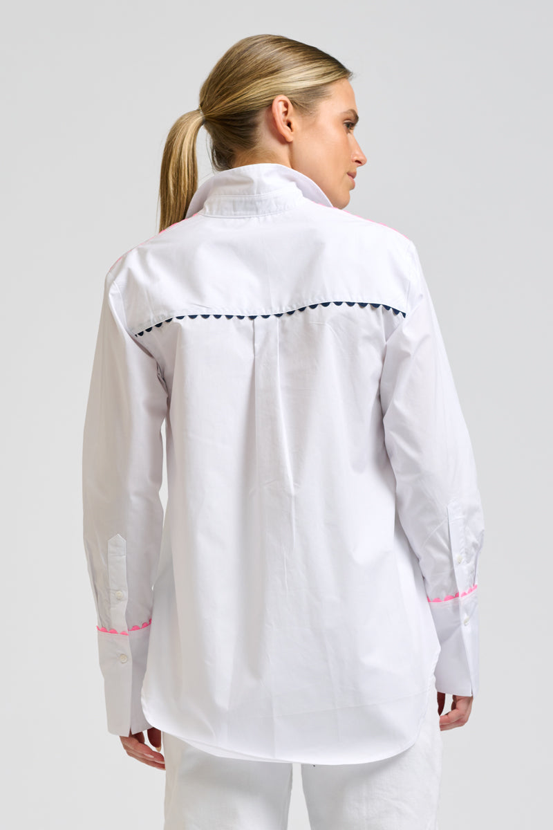 Elodie Shirt - Ric Rac - White Combo