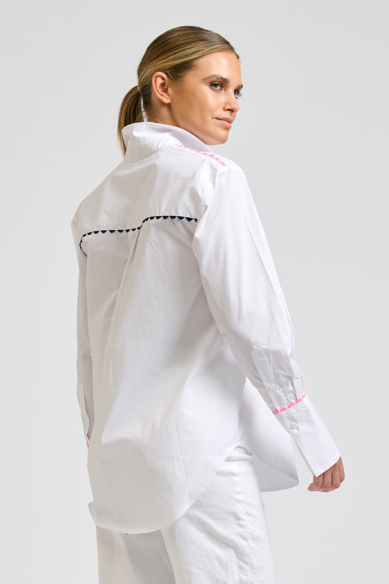 Elodie Shirt - Ric Rac - White Combo