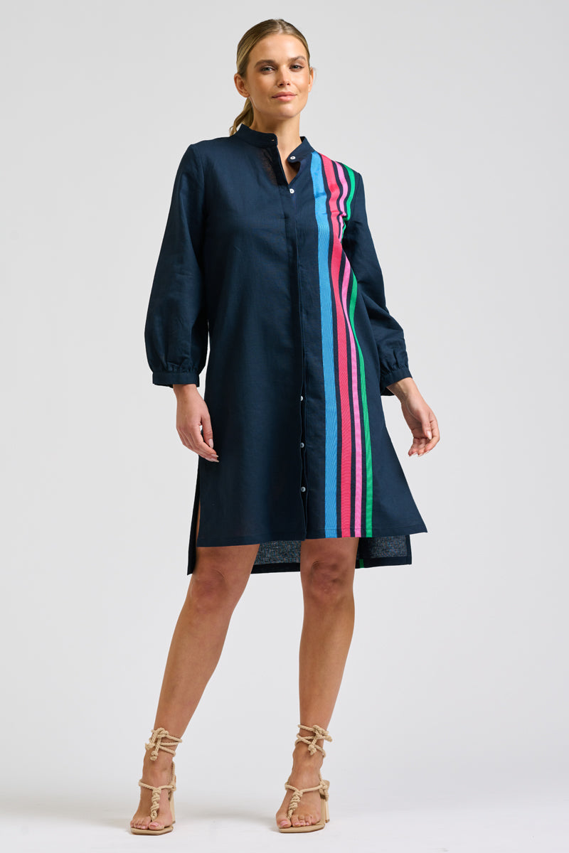 Hannah Dress Short - French Navy