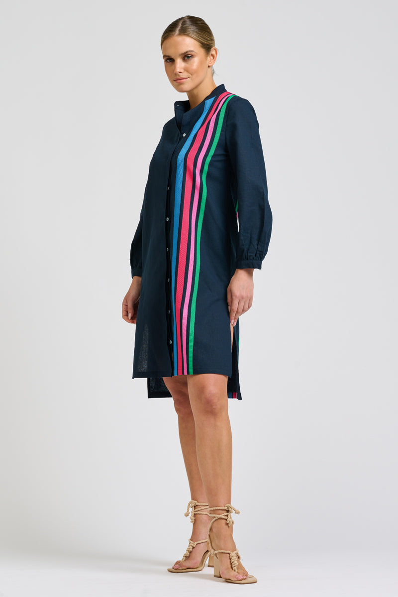 Hannah Dress Short - French Navy
