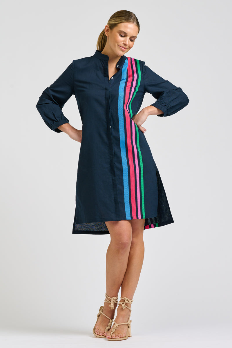 Hannah Dress Short - French Navy
