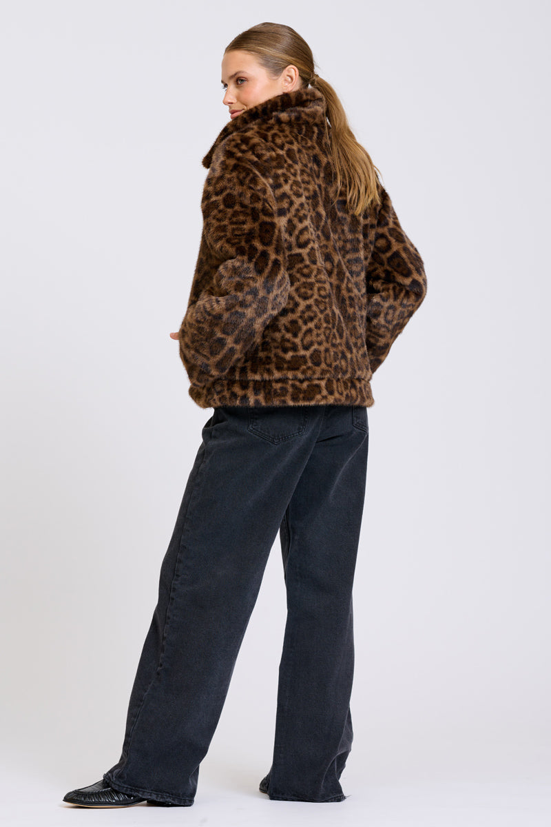 Summit Reverso Jacket - Khaki/Leopard