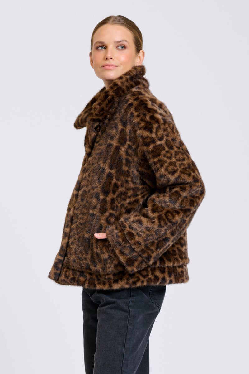 Summit Reverso Jacket - Khaki/Leopard
