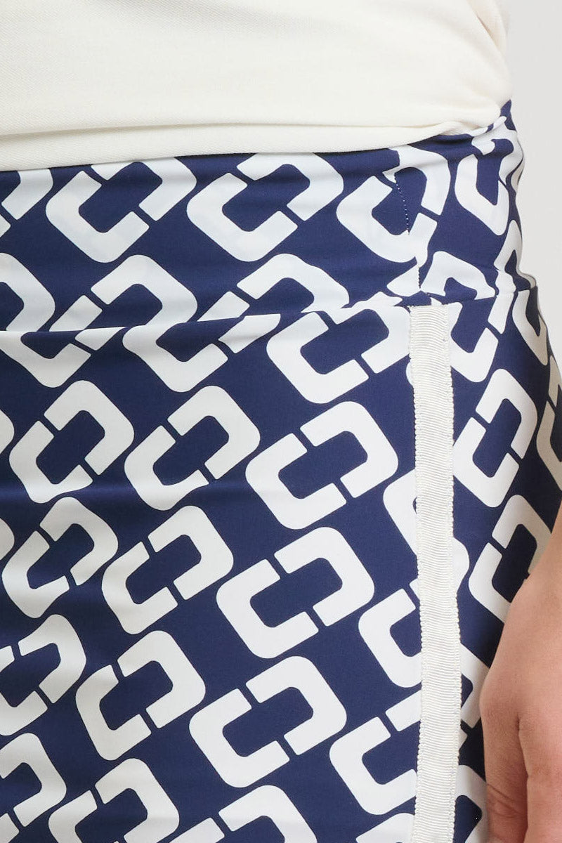 Shirty Madison Short Skort - French Navy Chain