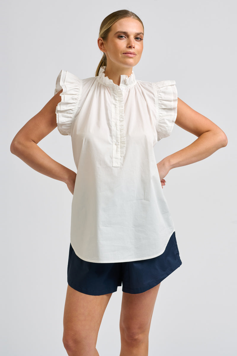 Peggy Popover Shirt - White
