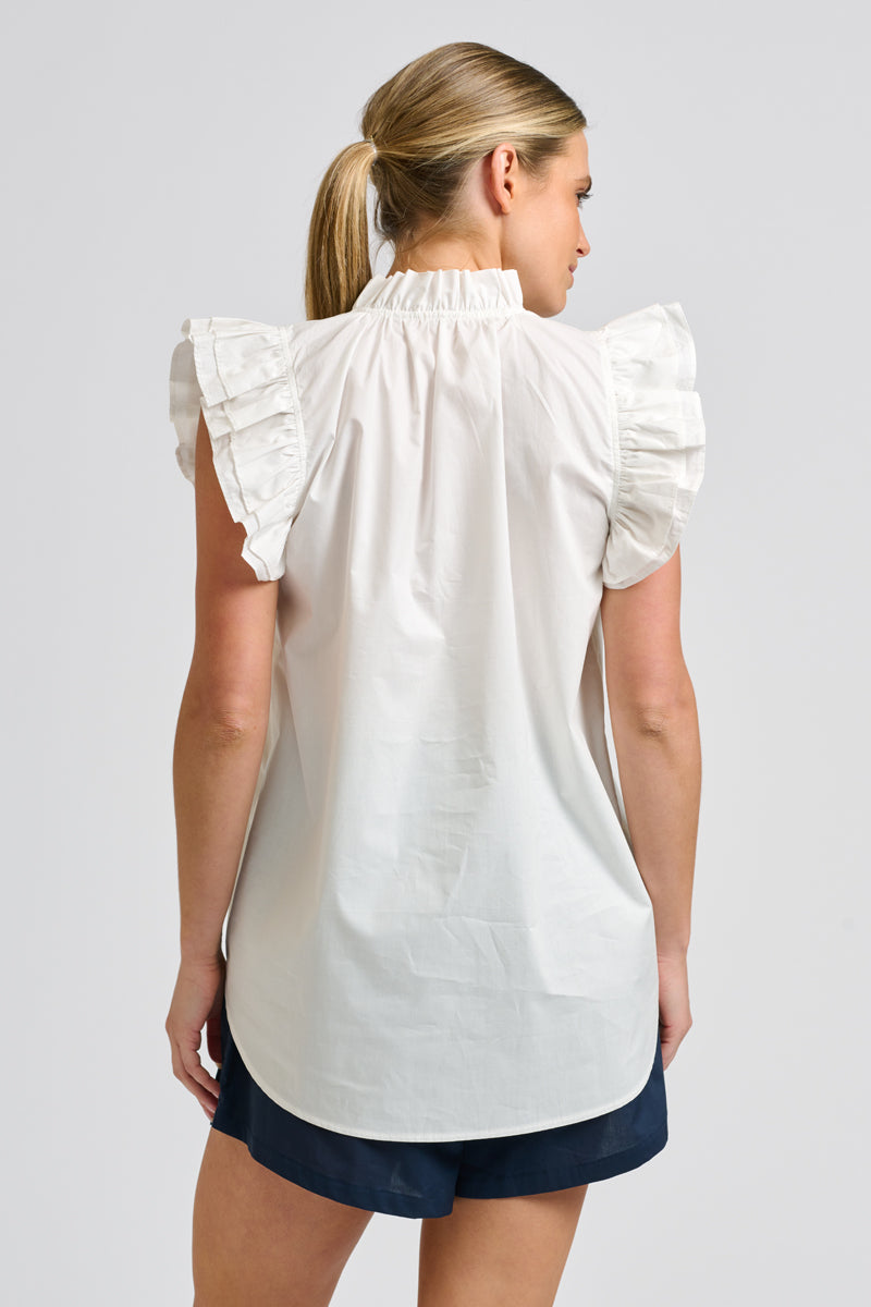 Peggy Popover Shirt - White