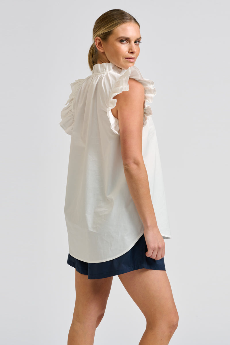 Peggy Popover Shirt - White