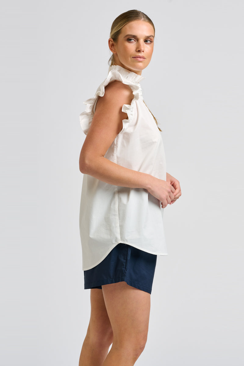 Peggy Popover Shirt - White