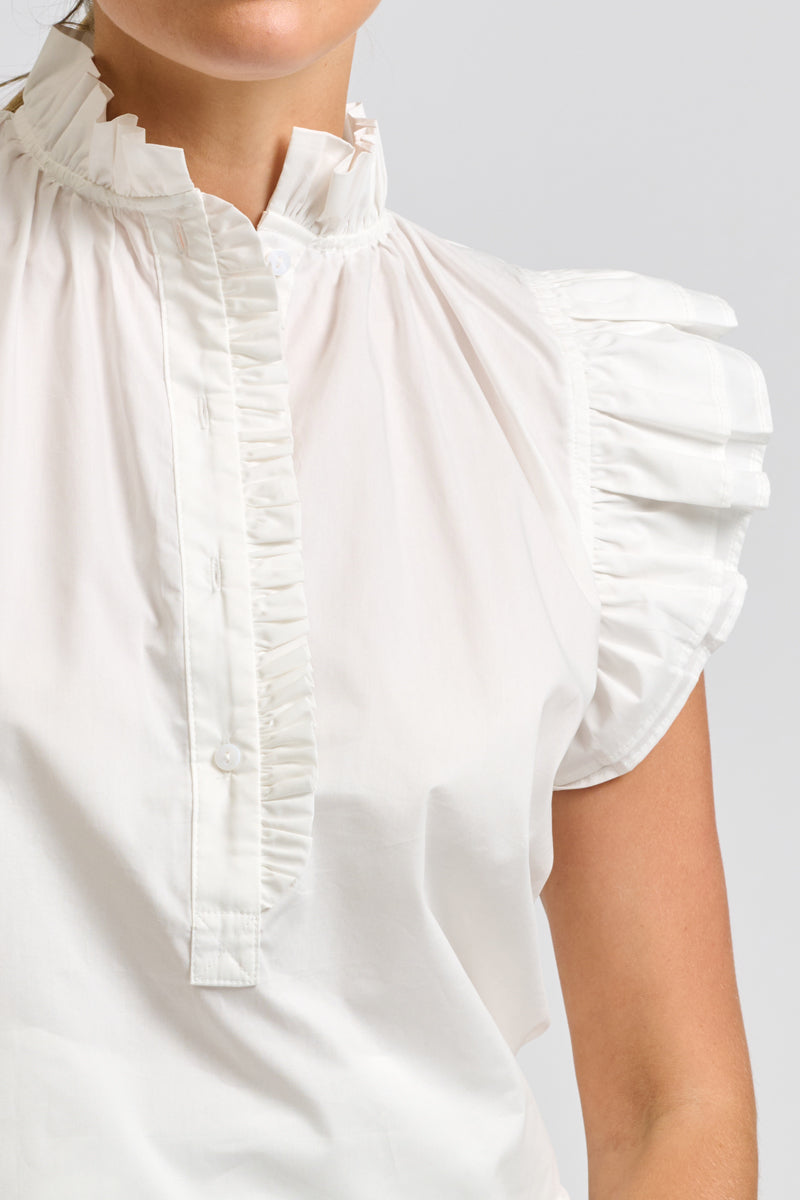 Peggy Popover Shirt - White