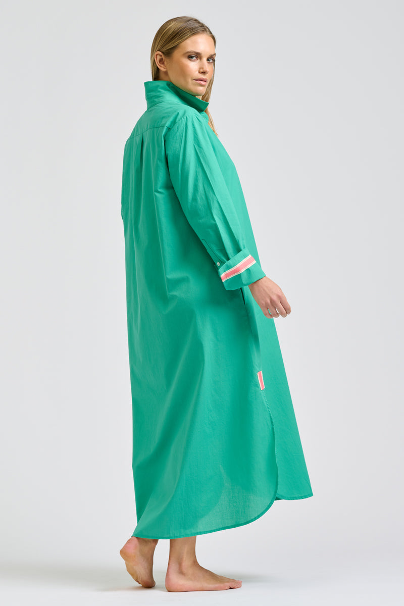 Pia Shirtdress - Marine Green