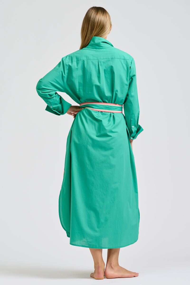 Pia Shirtdress - Marine Green