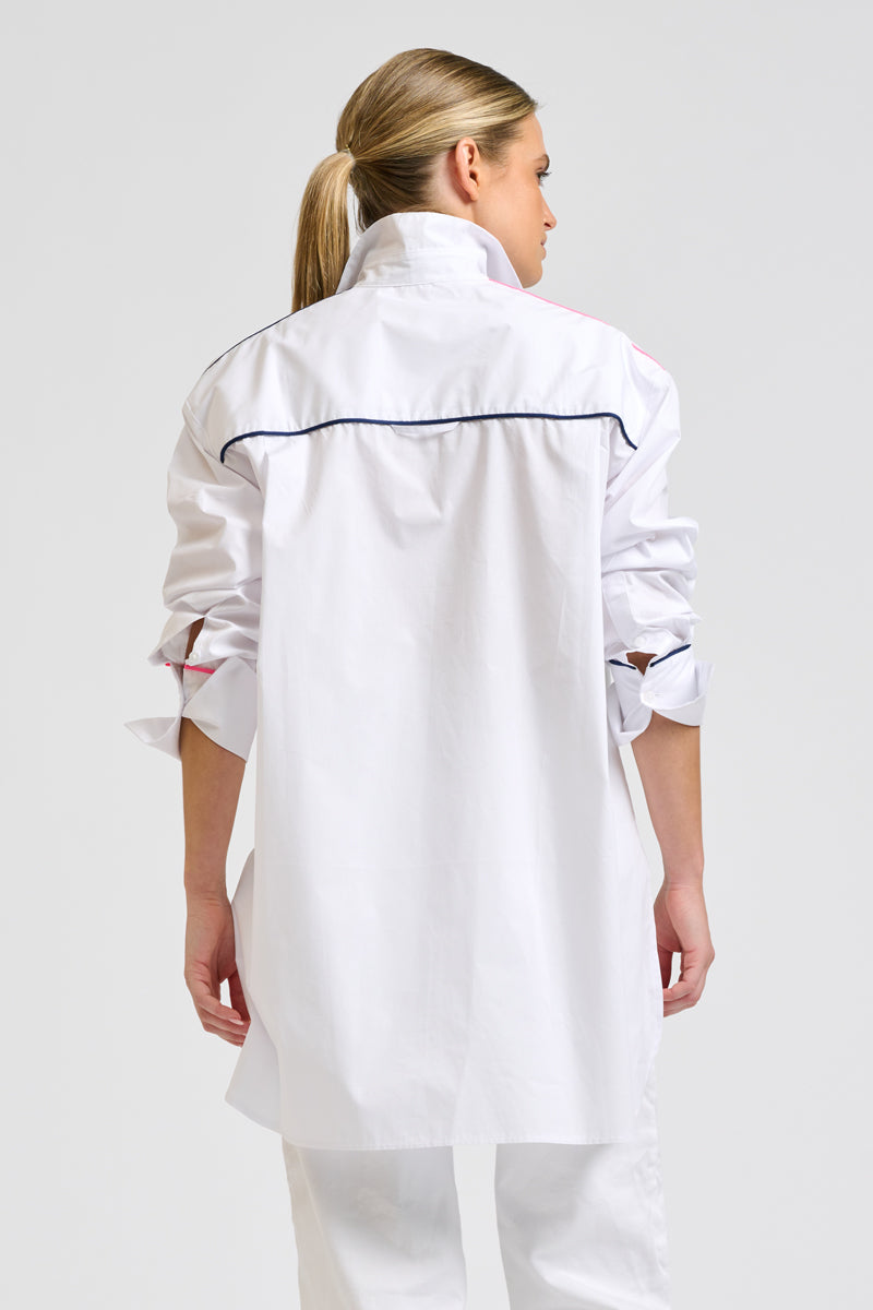 Rosie Boyfriend Shirt - White Combo