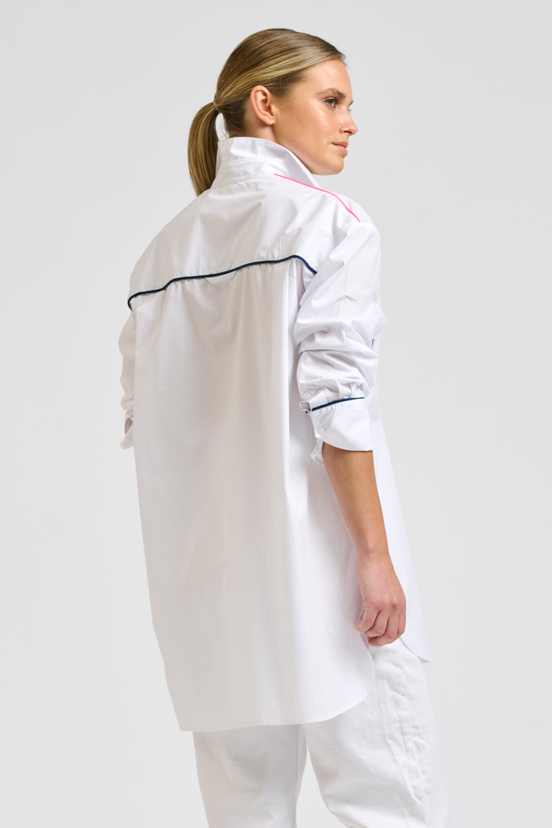 Rosie Boyfriend Shirt - White Combo