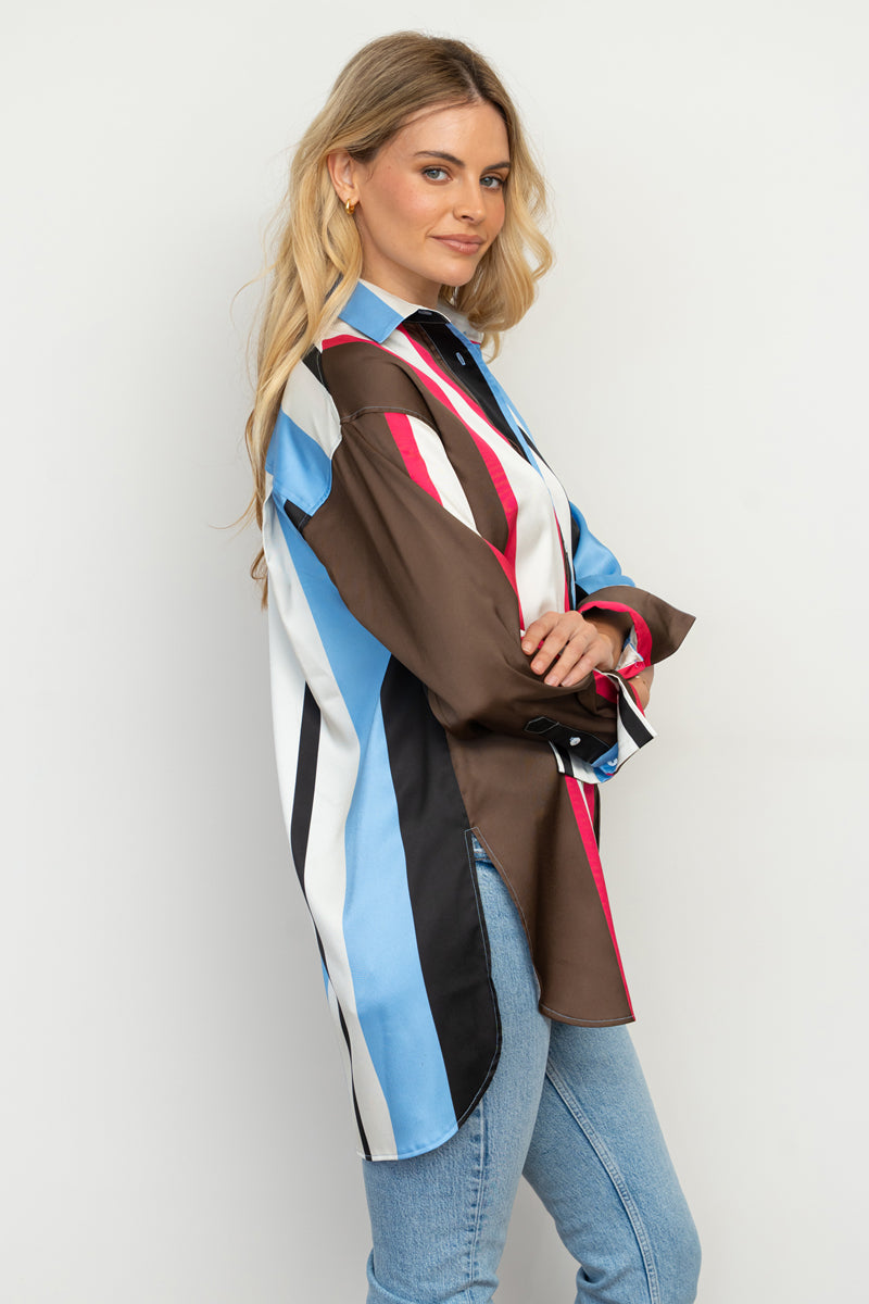 Amelie Boyfriend Shirt - All Sort Print