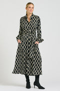 Amelie Longline Shirt Dress - Moroccan Print