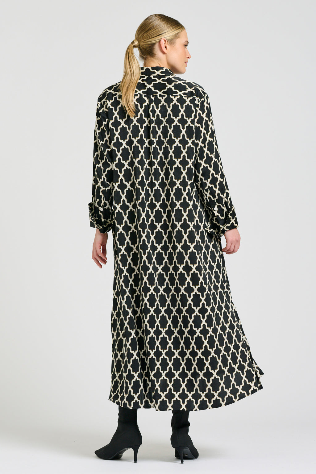Amelie Longline Shirt Dress - Moroccan Print