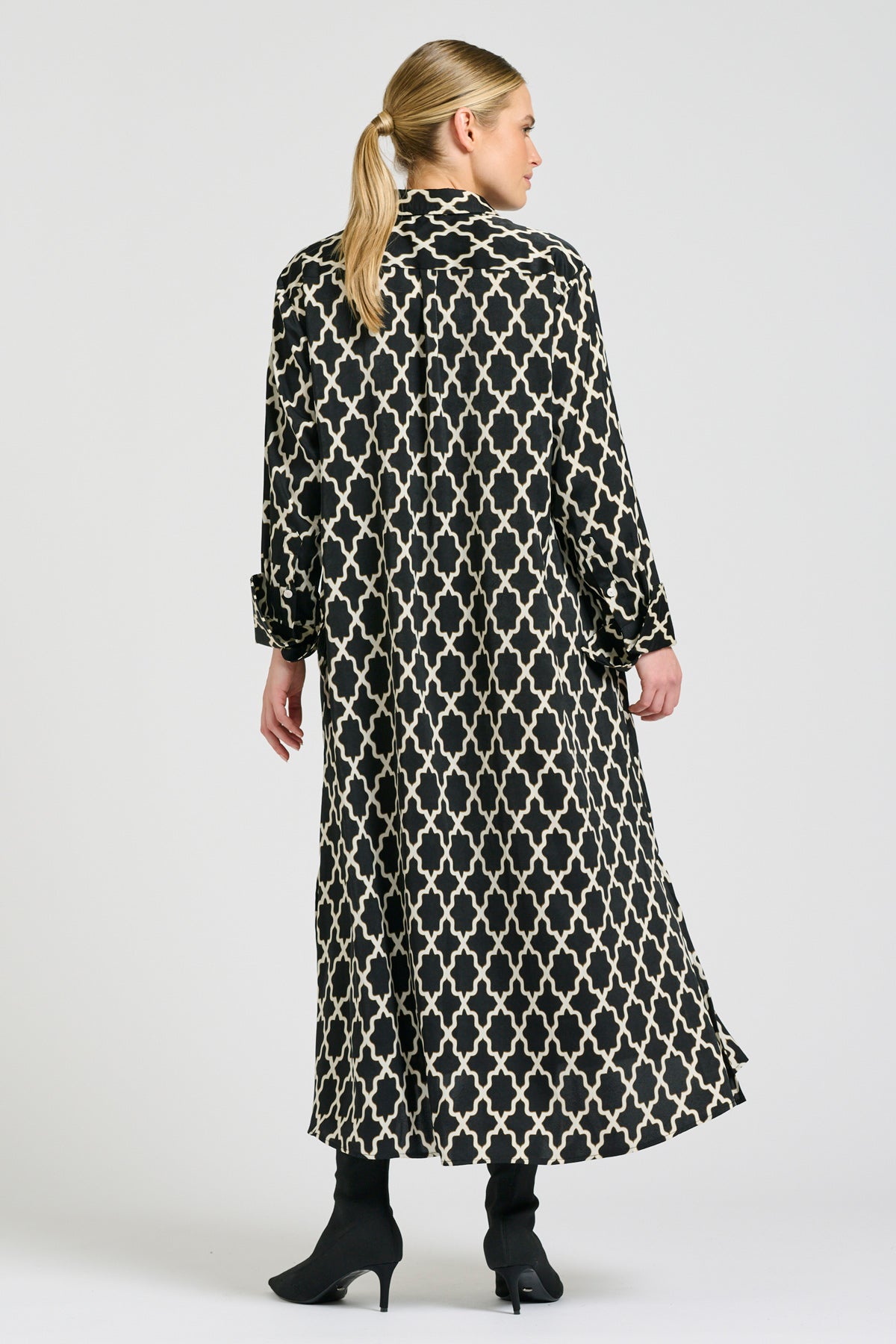 Amelie Longline Shirt Dress - Moroccan Print