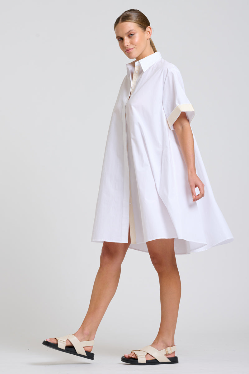Shirty The Bianca Oversized Shirt Dress - White