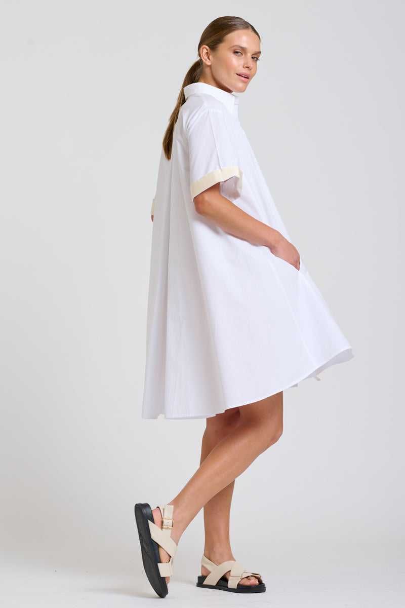 Shirty The Bianca Oversized Shirt Dress - White