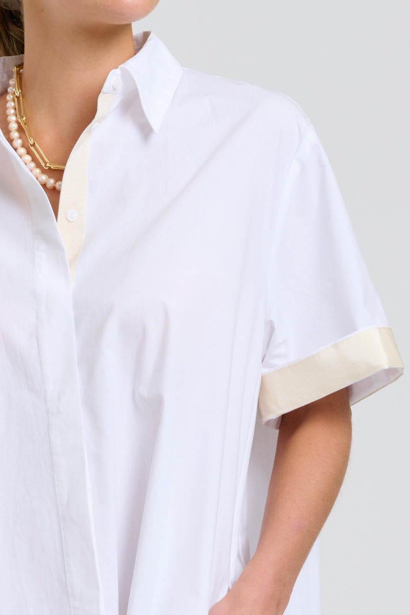 Shirty The Bianca Oversized Shirt Dress - White