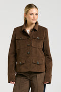 Hemming Velvet Twill Jacket - Chocolate